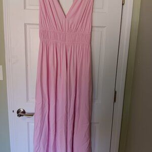 LARGE petite Silk Maxi dress